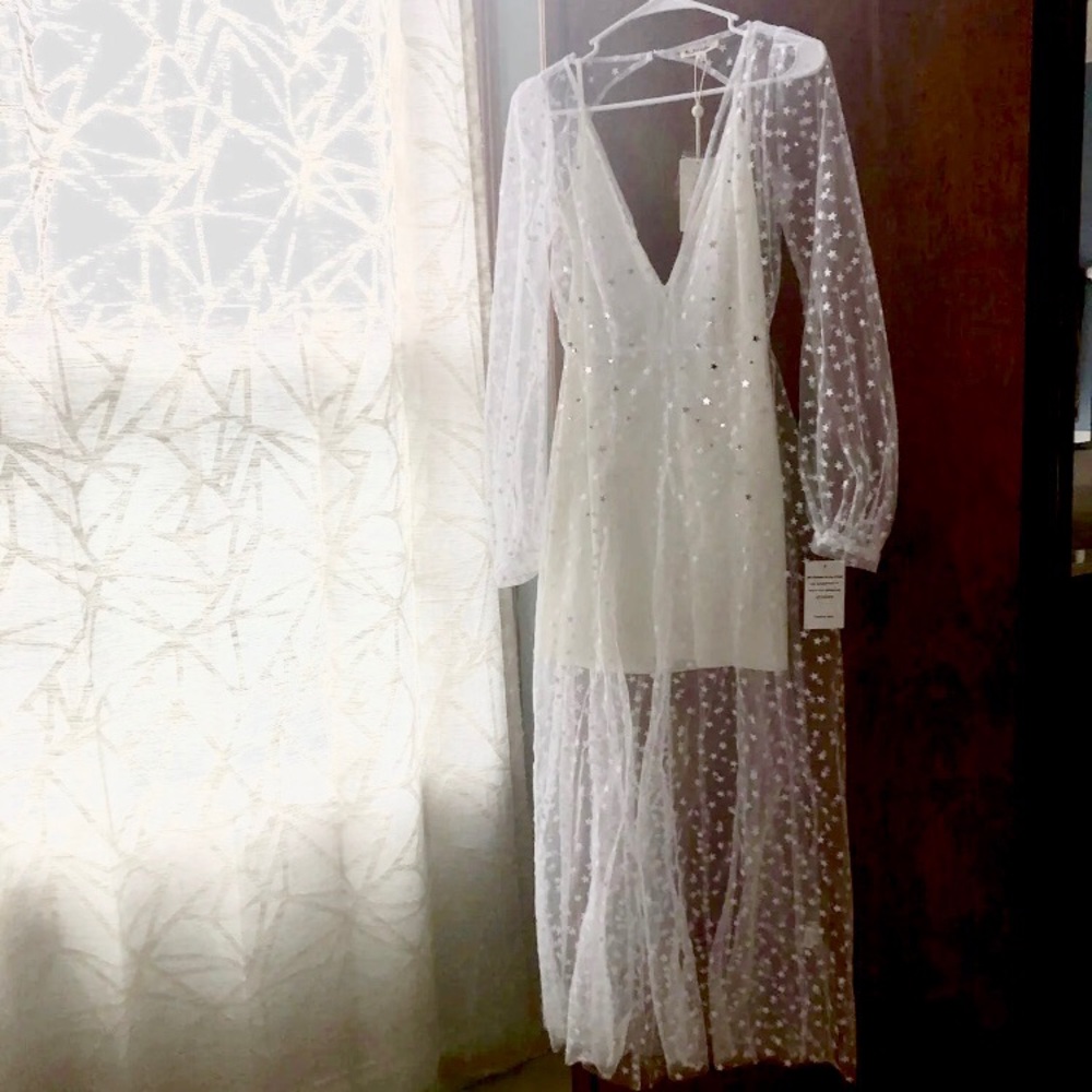 For Love and Lemons White All That Glitters Maxi - Picture 2 of 5